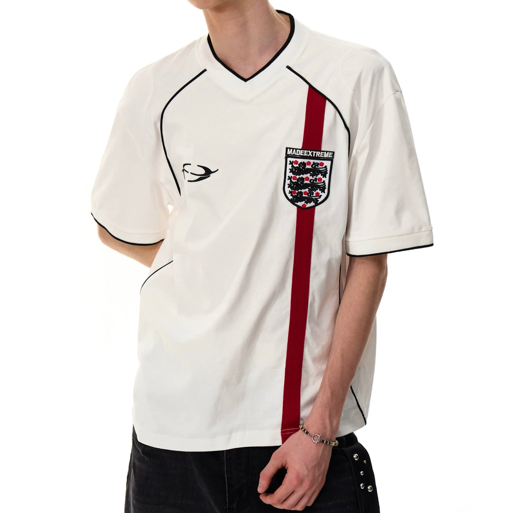 S0373 American Retro Street Football Clothes Jersey Loose Short-sleeved T-shirt Top Cool Solona