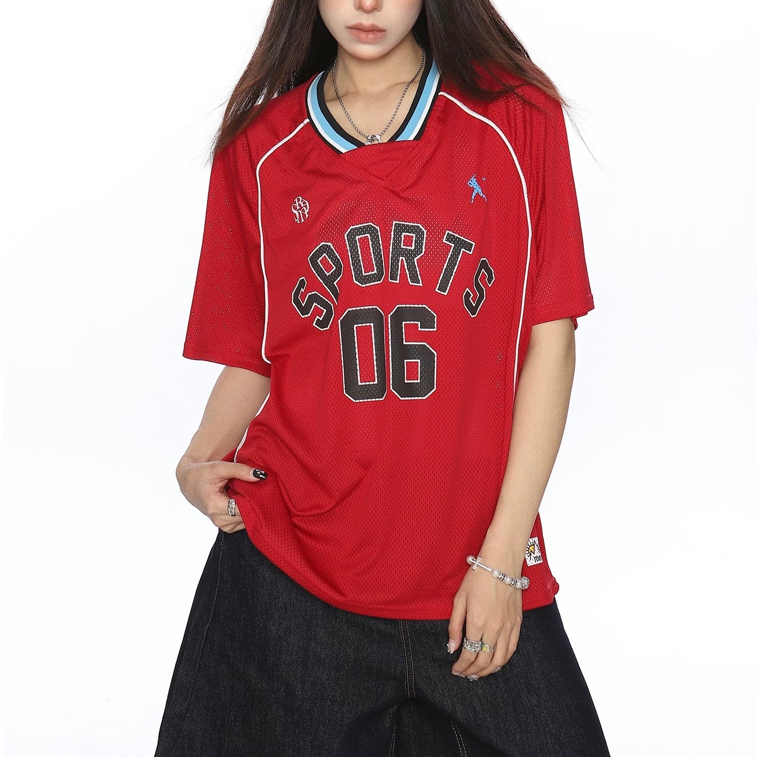 S0391 American-style personalized digital loose-fitting jersey