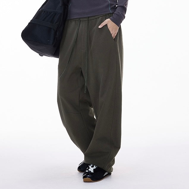 P0197 American Style 380G Wide-Leg Dragon Scale Curved Blade Sweatpants