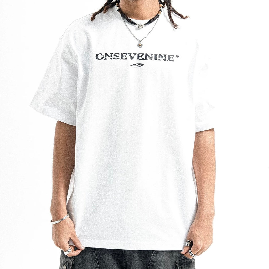 S0399 American style 315g heavyweight pure cotton short-sleeved T-shirt