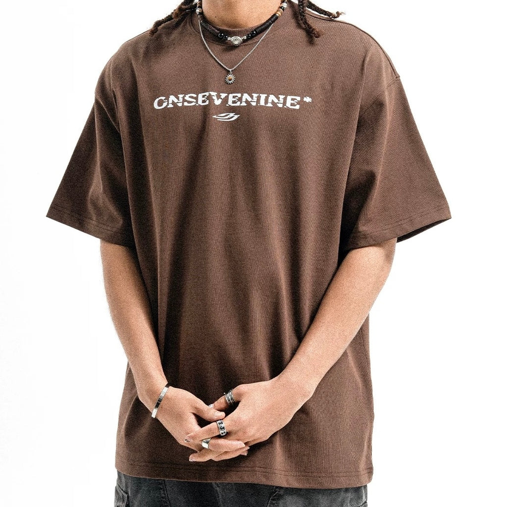 S0399 American style 315g heavyweight pure cotton short-sleeved T-shirt