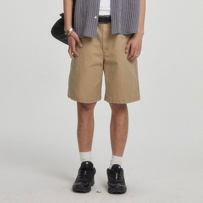 P0199 Japanese-style cityboy retro loose-fitting five-point cargo pants
