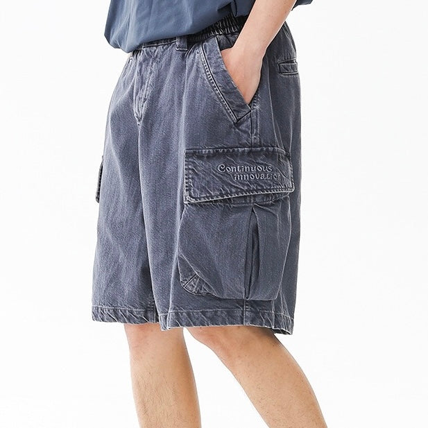 P0203 American-style multi-pocket heavyweight Short Cargo-Pants