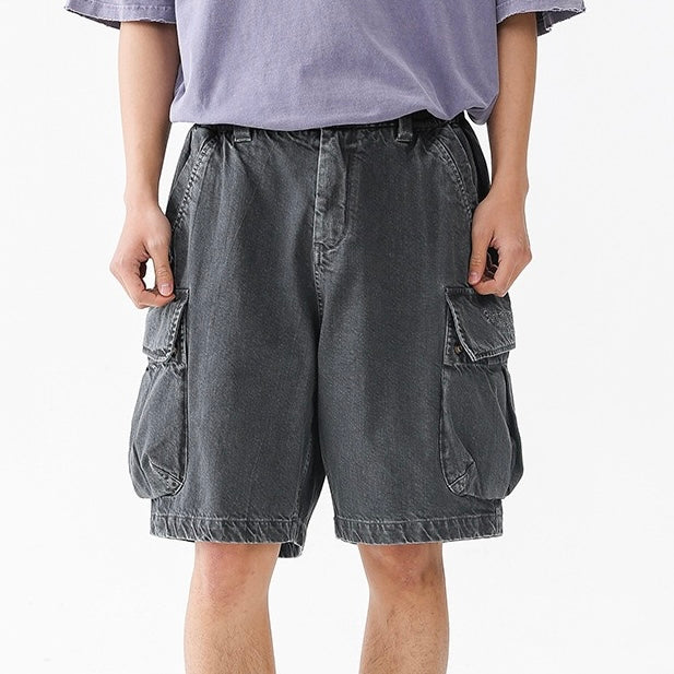 P0203 American-style multi-pocket heavyweight Short Cargo-Pants