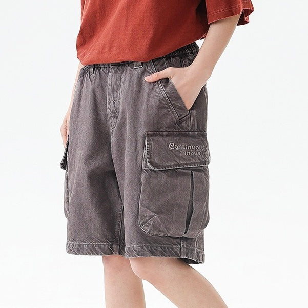 P0203 American-style multi-pocket heavyweight Short Cargo-Pants