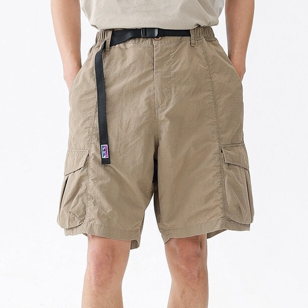 P0204 Japanese-style outdoor functional quick-drying retro multi-pocket cargo shorts