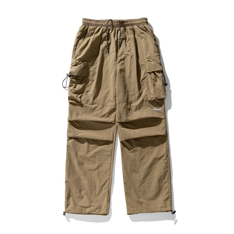 P0023 Japanese Style Outdoor Waterproof Double Pleated Large Pocket Paratrooper Pants