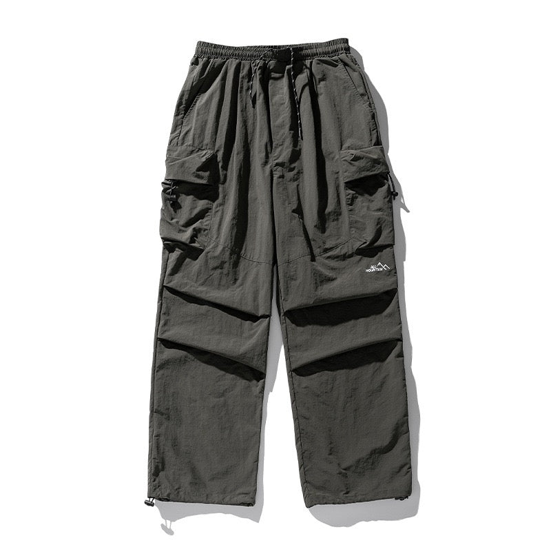 P0023 Japanese Style Outdoor Waterproof Double Pleated Large Pocket Paratrooper Pants