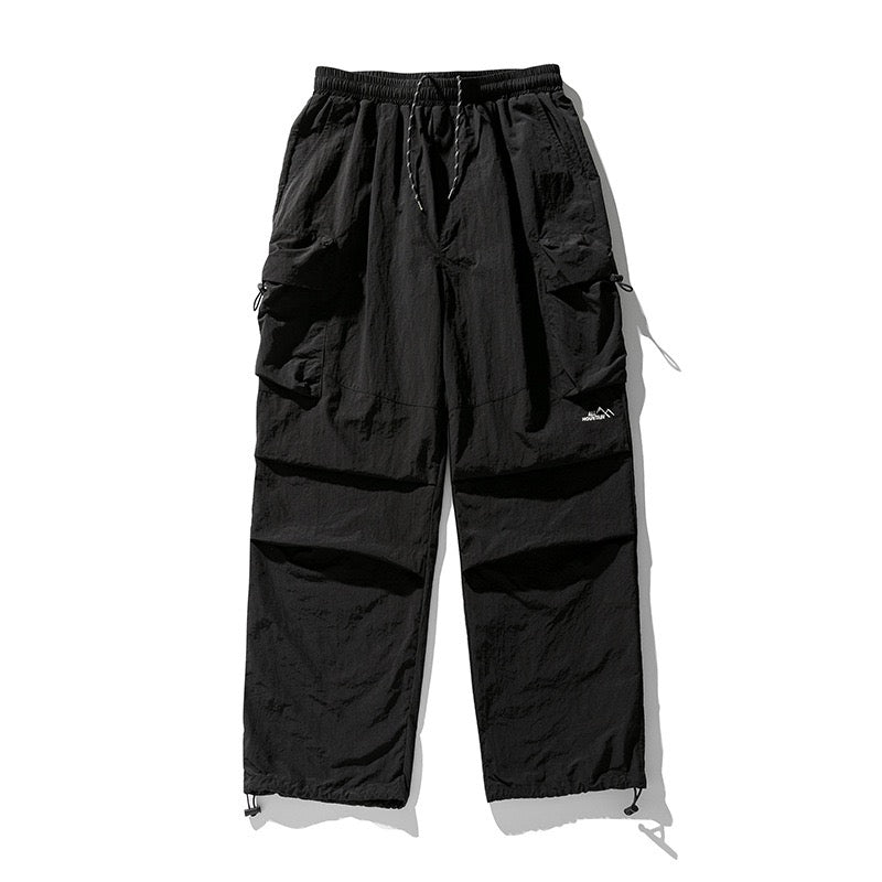 P0023 Japanese Style Outdoor Waterproof Double Pleated Large Pocket Paratrooper Pants