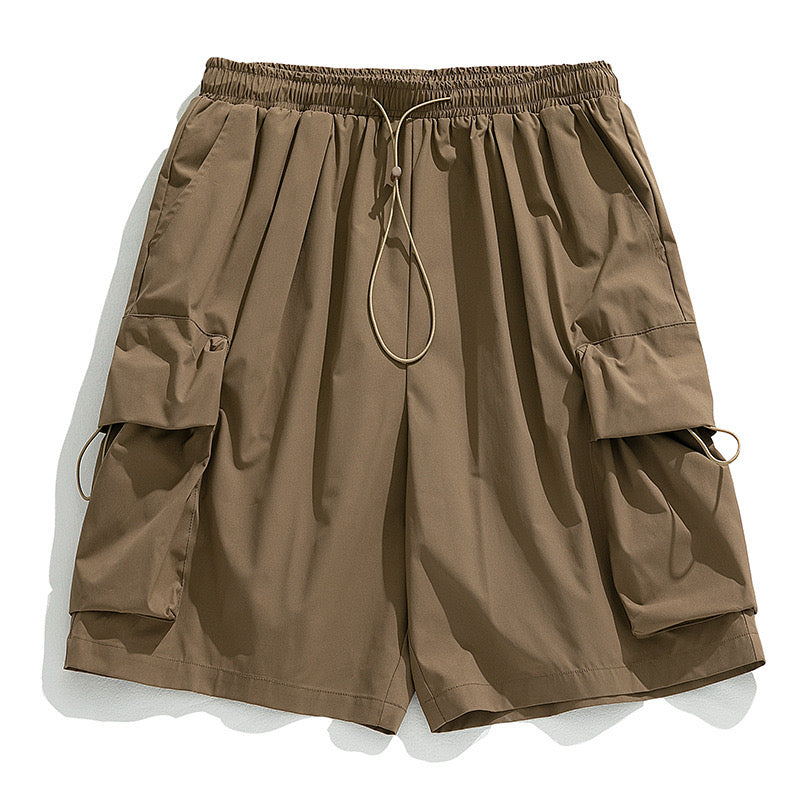 P0024 Japanese Cubic Big Pockets Oversize Cargo Shorts Pants