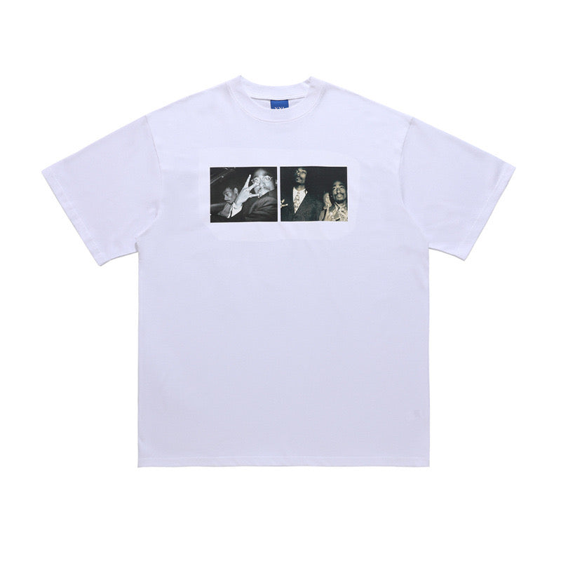 S0057 Oversize America Vintage Photo Print Short Sleeve T-Shirt