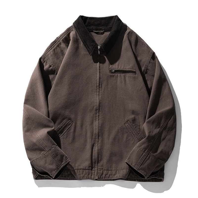 S0074 American Vintage Corduroy Oversize Cargo Jacket