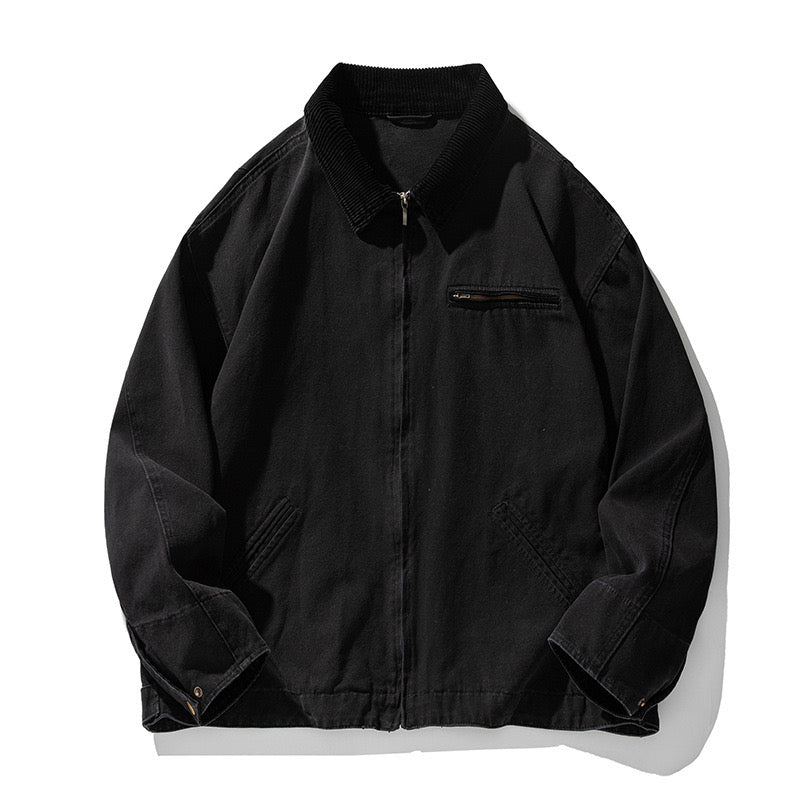 S0074 American Vintage Corduroy Oversize Cargo Jacket