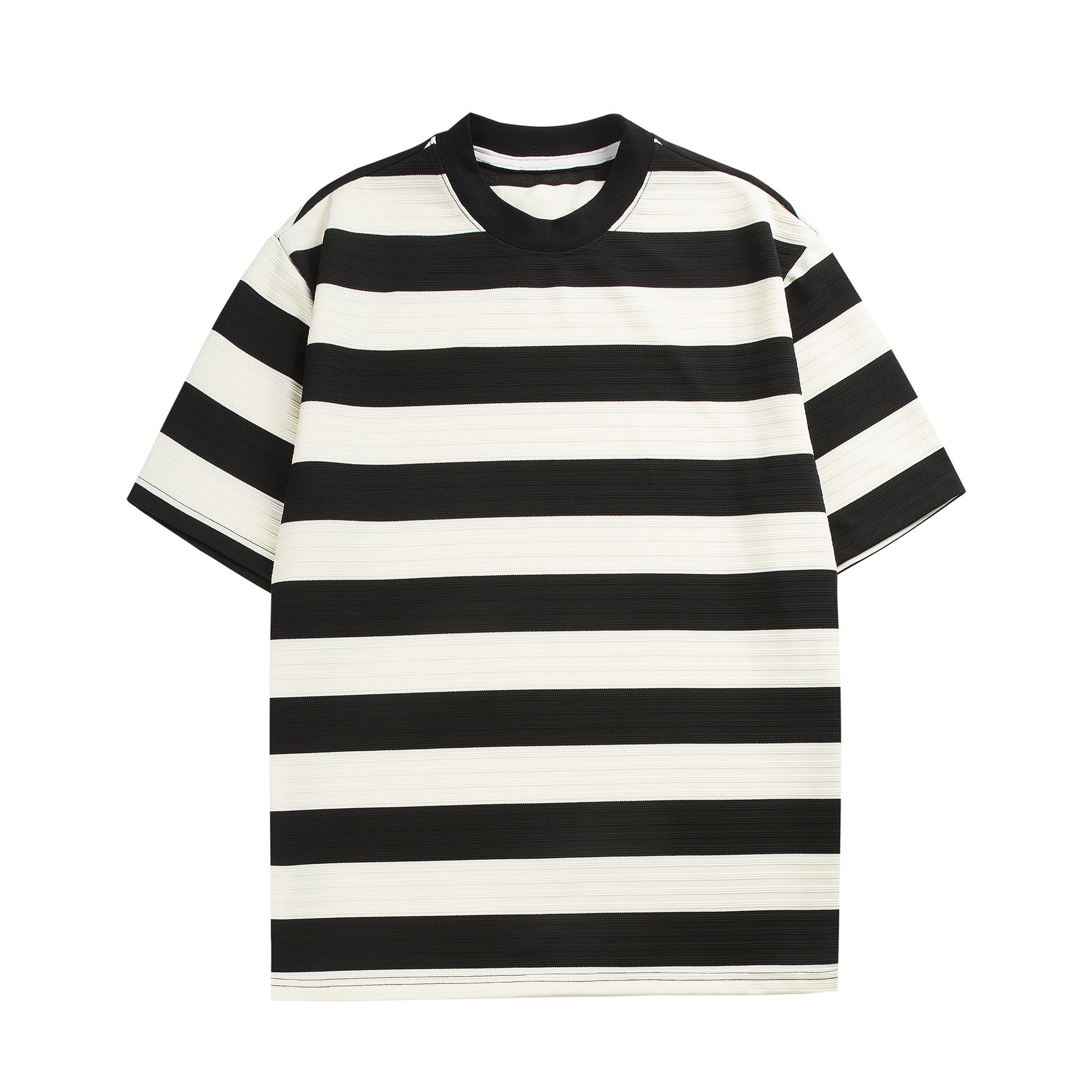 S0161 Japanese retro striped design loose short-sleeved T-shirt