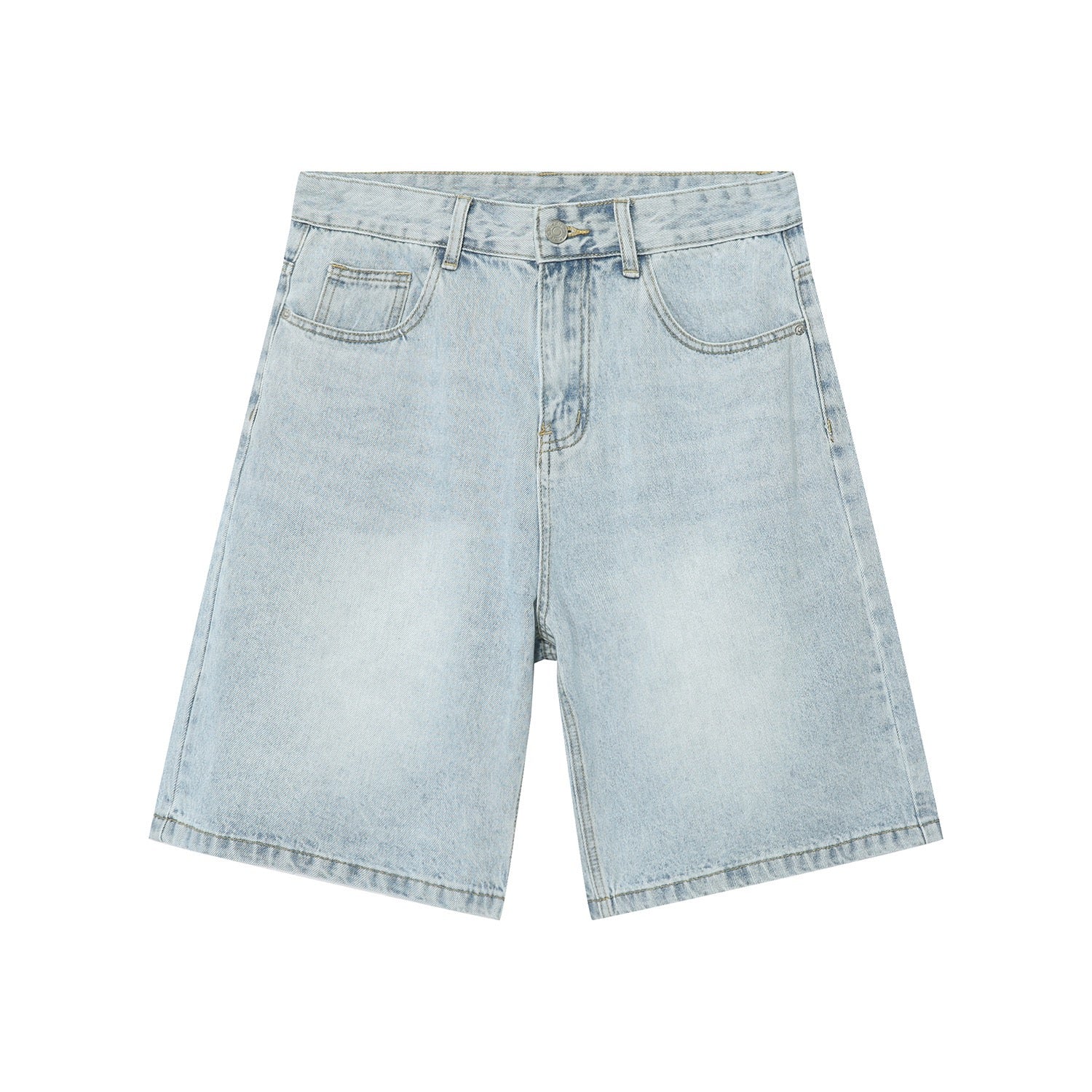 P0081 American retro style distressed denim shorts
