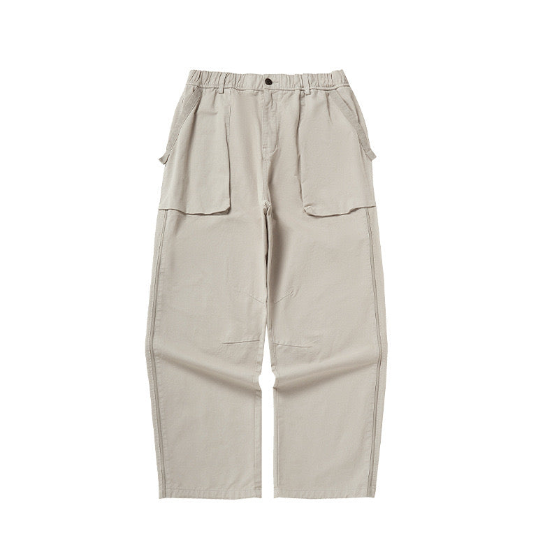 P0089 Japanese style vintage design oversize straight casual trousers