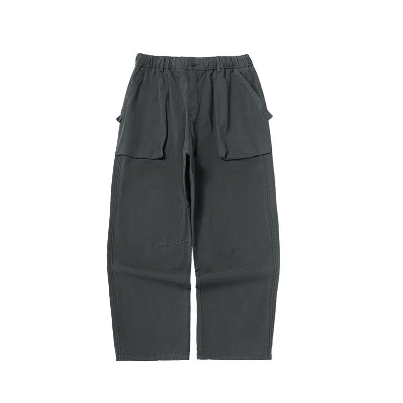 P0089 Japanese style vintage design oversize straight casual trousers