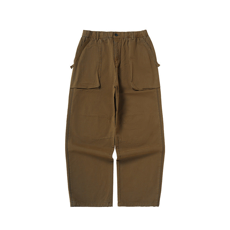 P0089 Japanese style vintage design oversize straight casual trousers