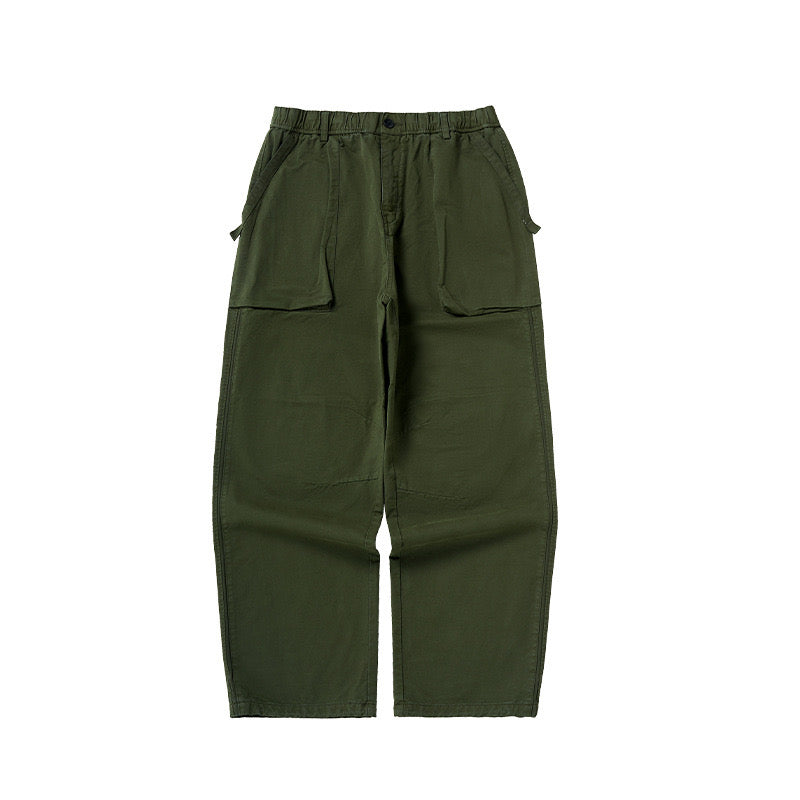 P0089 Japanese style vintage design oversize straight casual trousers