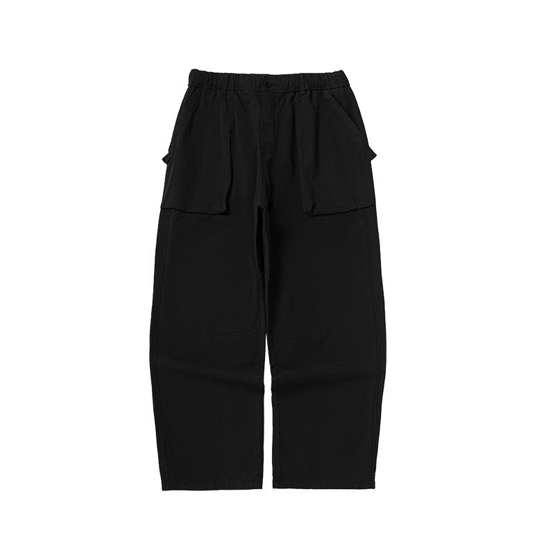P0089 Japanese style vintage design oversize straight casual trousers