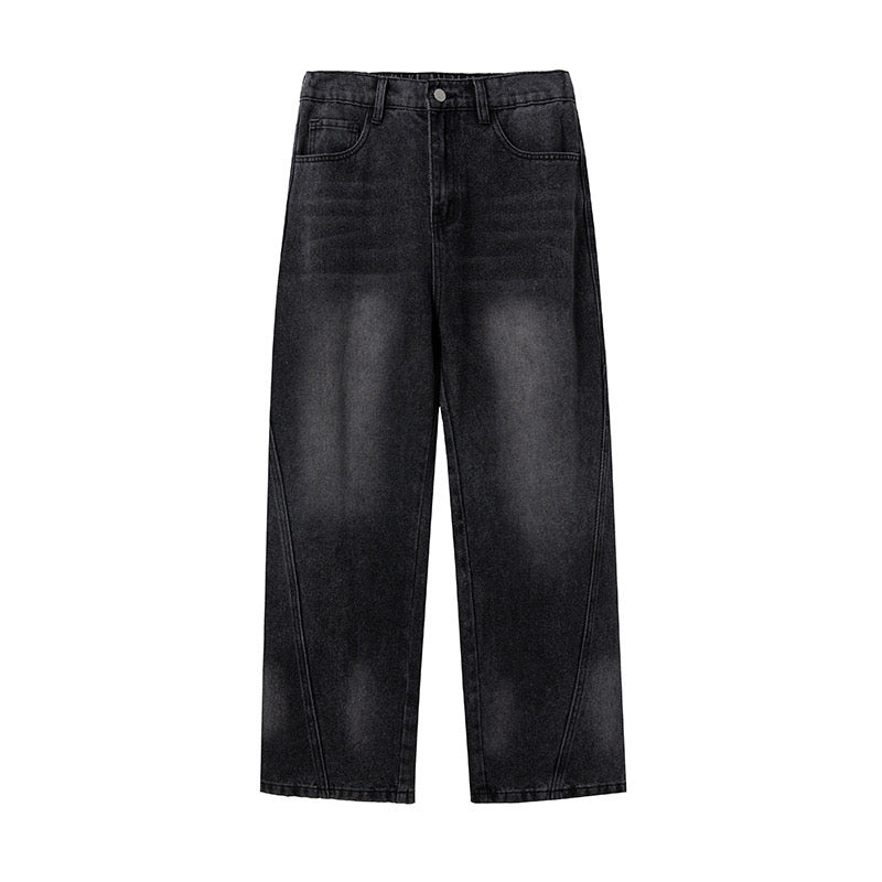 P0095 America Style Vintage straight loose jeans