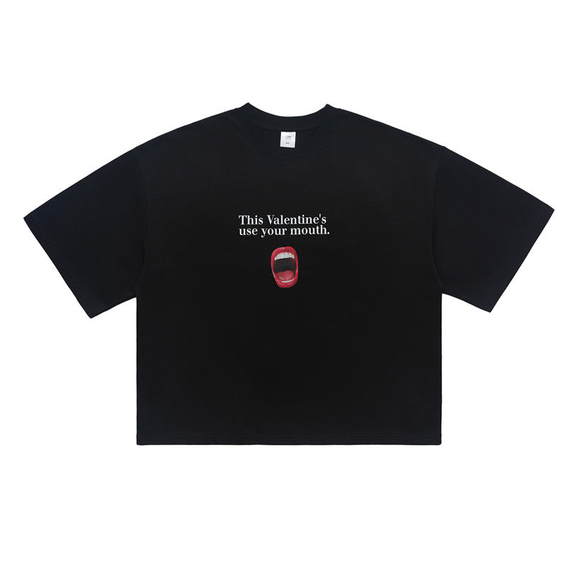 S0199 American Vintage 🔞Mount Print Design Boxy T-Shirt