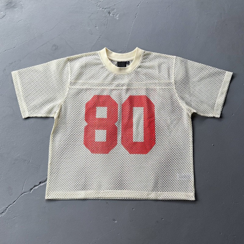 S0243 American Vintage Hollow Design 80 Number Oversized Jersey