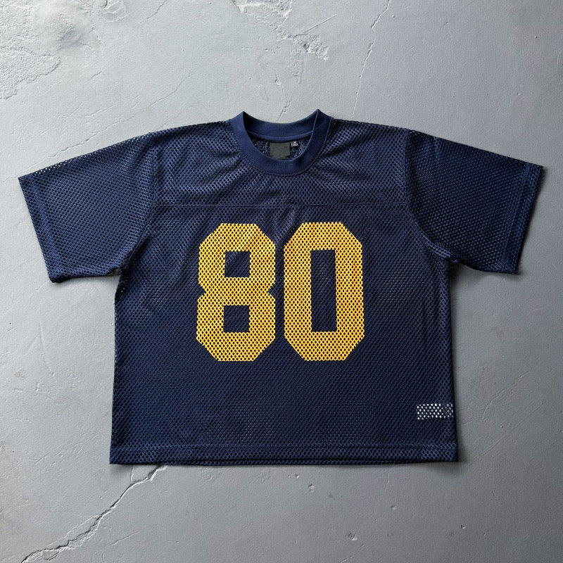 S0243 American Vintage Hollow Design 80 Number Oversized Jersey