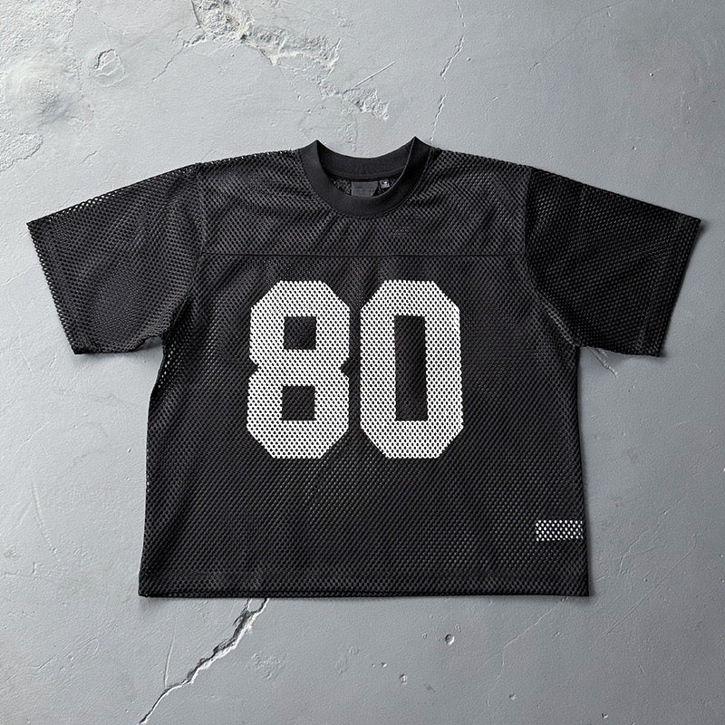 S0243 American Vintage Hollow Design 80 Number Oversized Jersey