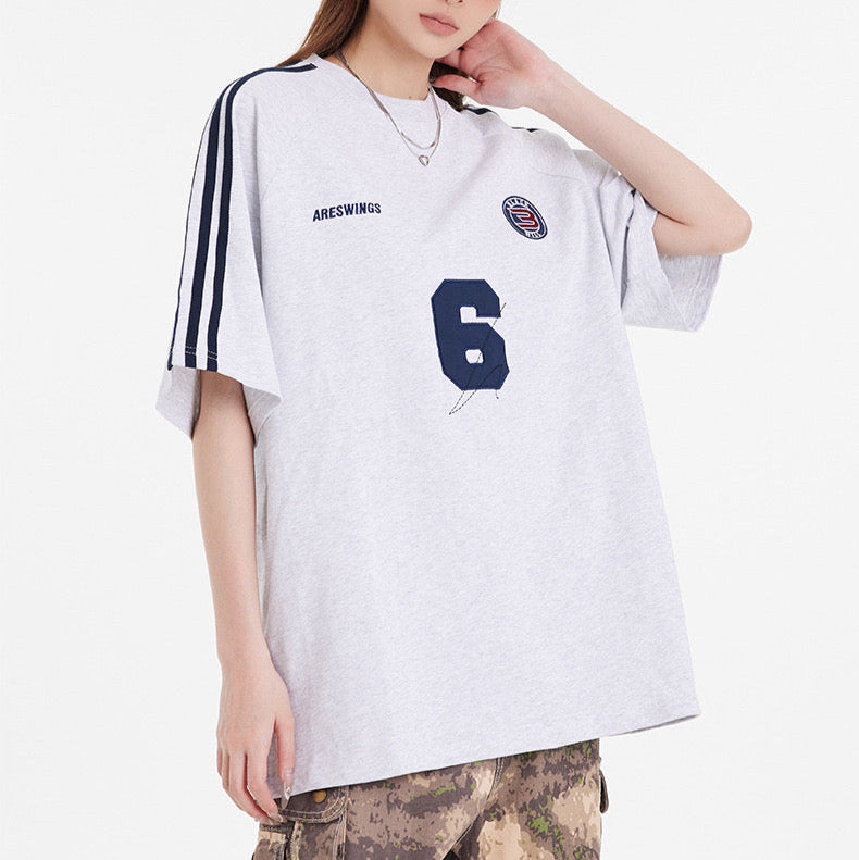 S0257 American 280G heavy retro street simple loose short-sleeved T-shirt