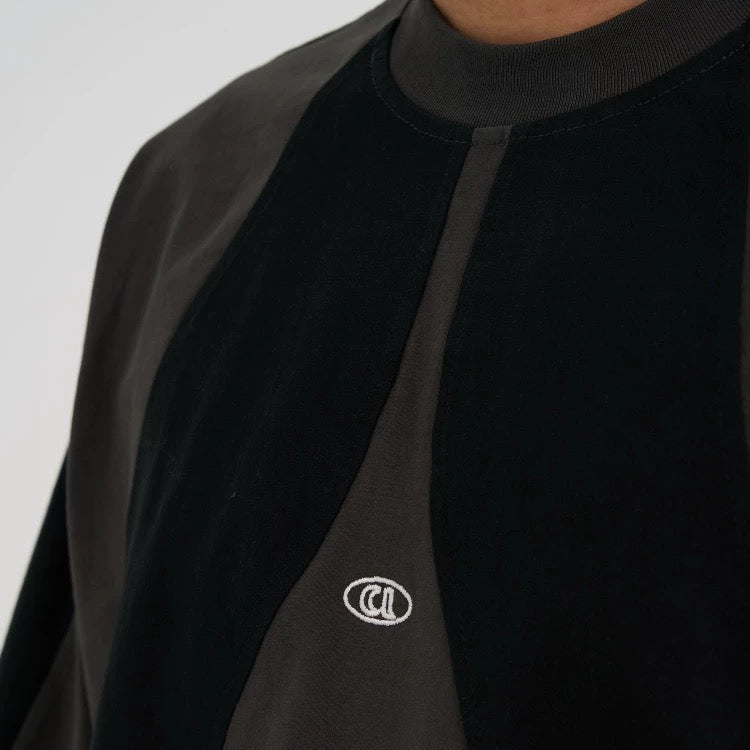 S0271 Japanese Retro Cut Contrast Color Youth Round Neck Short Sleeve Trendy Casual T-shirt