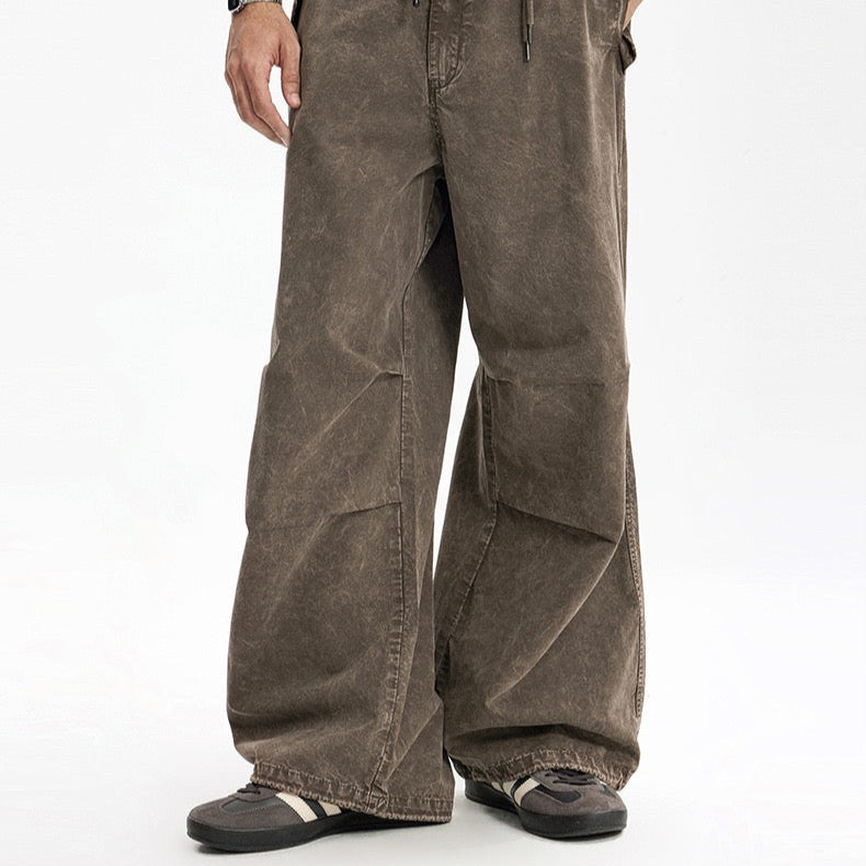 P0135 American style heavy washed cargo pant