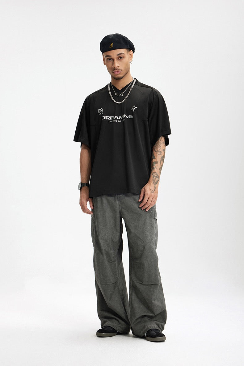 S0273 American Retro Sports Silver Hot T-shirt