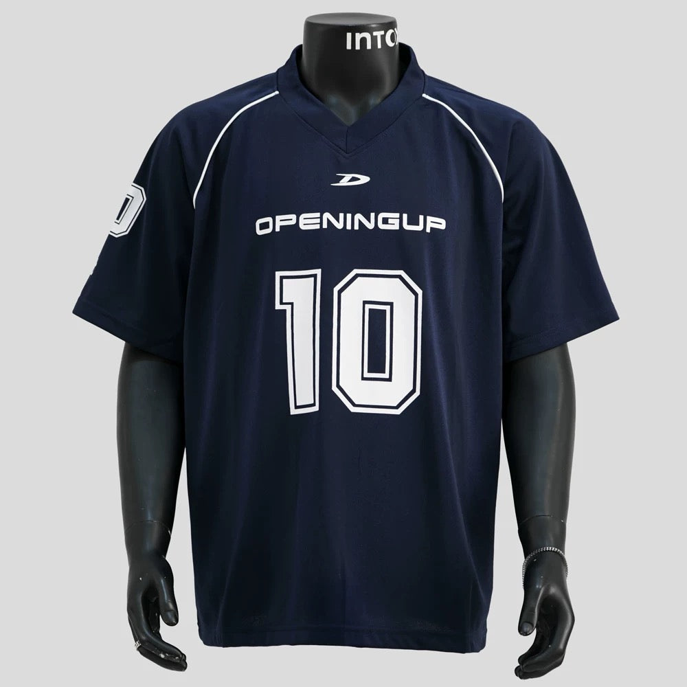 S0291 American street retro jersey short-sleeved loose casual v-neck top