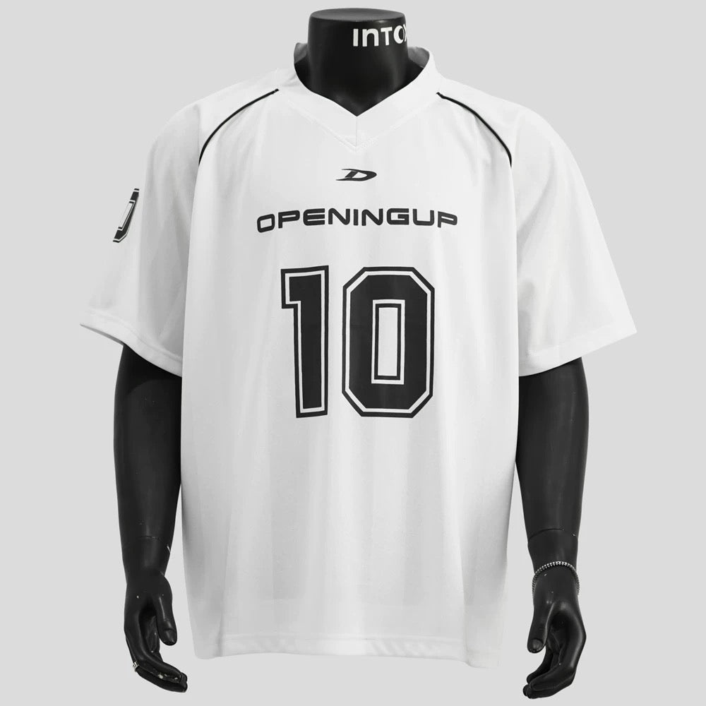 S0291 American street retro jersey short-sleeved loose casual v-neck top