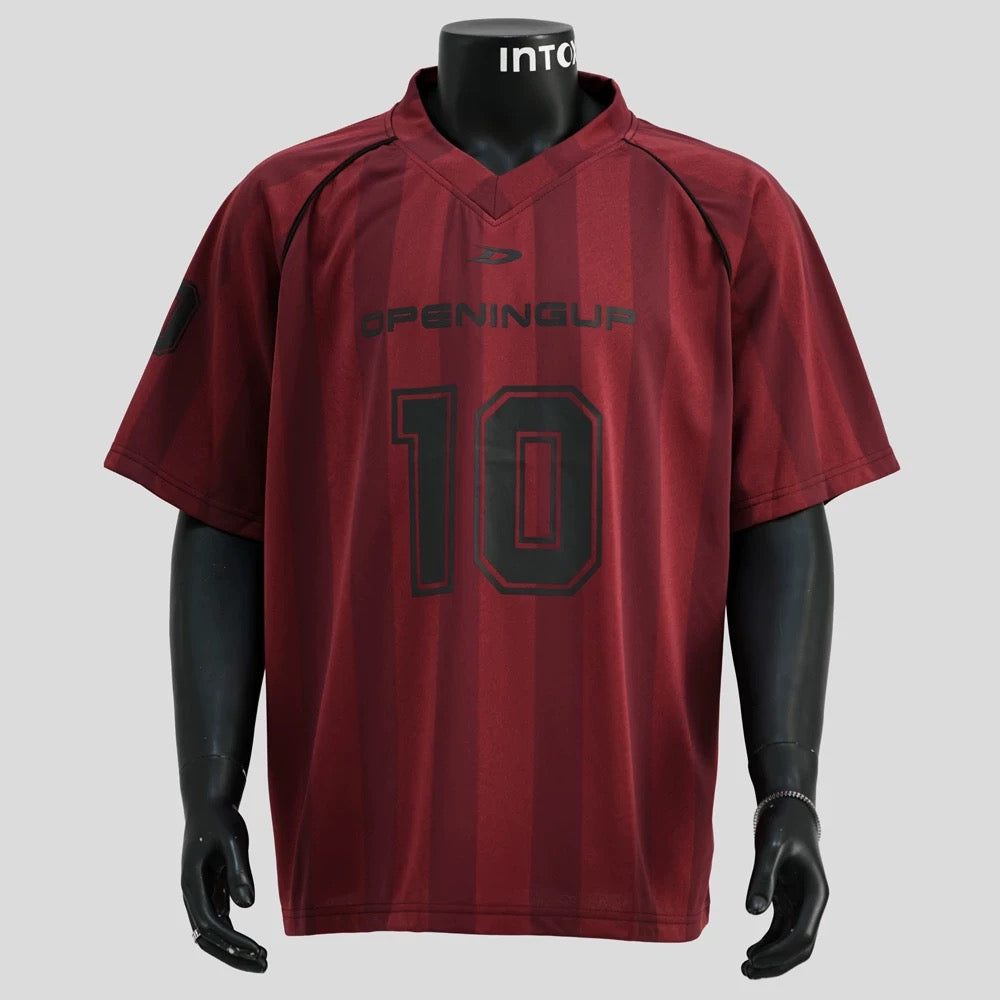 S0291 American street retro jersey short-sleeved loose casual v-neck top