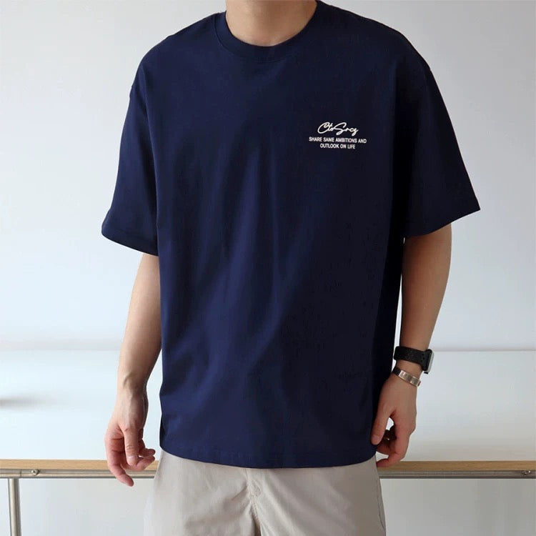S0293 Japanese Style CTOSRCZ originaltrend high-end LOGO printed cotton T-shirt
