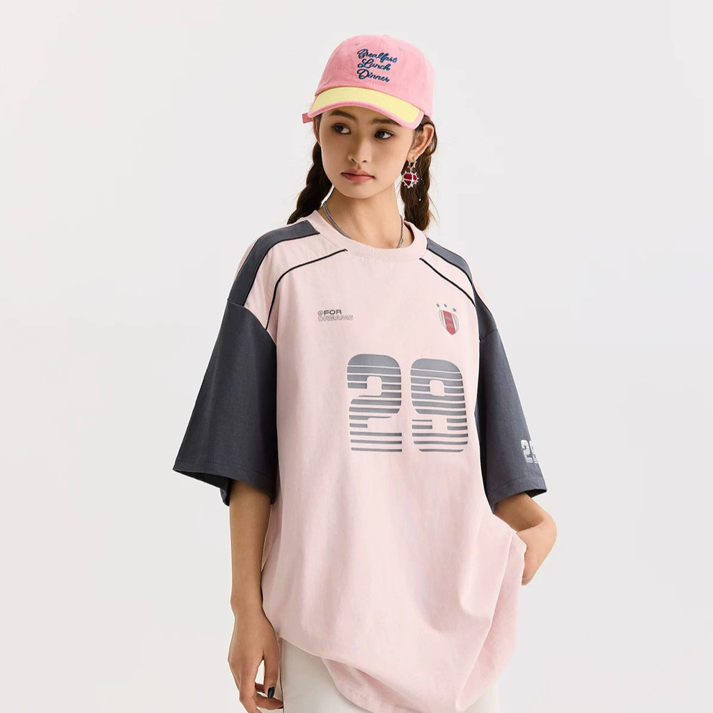 S0315 American sports style short-sleeved T-shirt