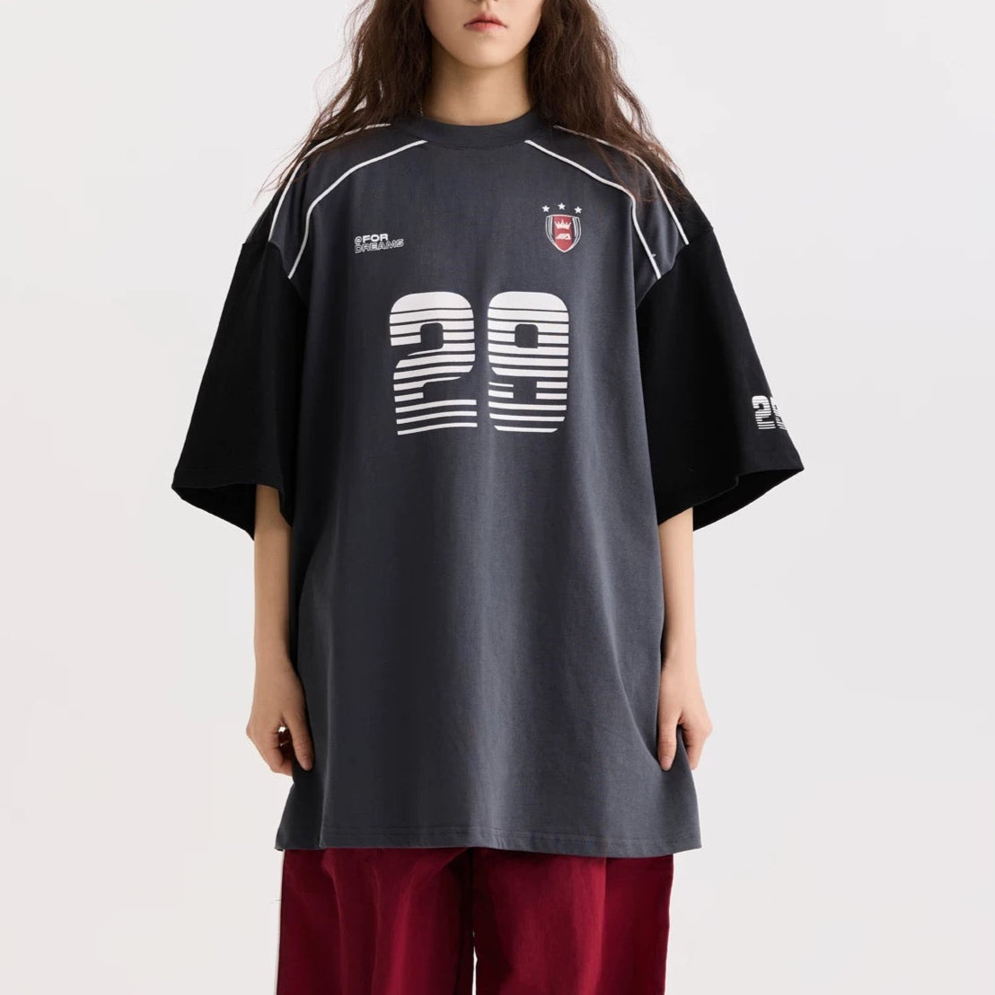 S0315 American sports style short-sleeved T-shirt