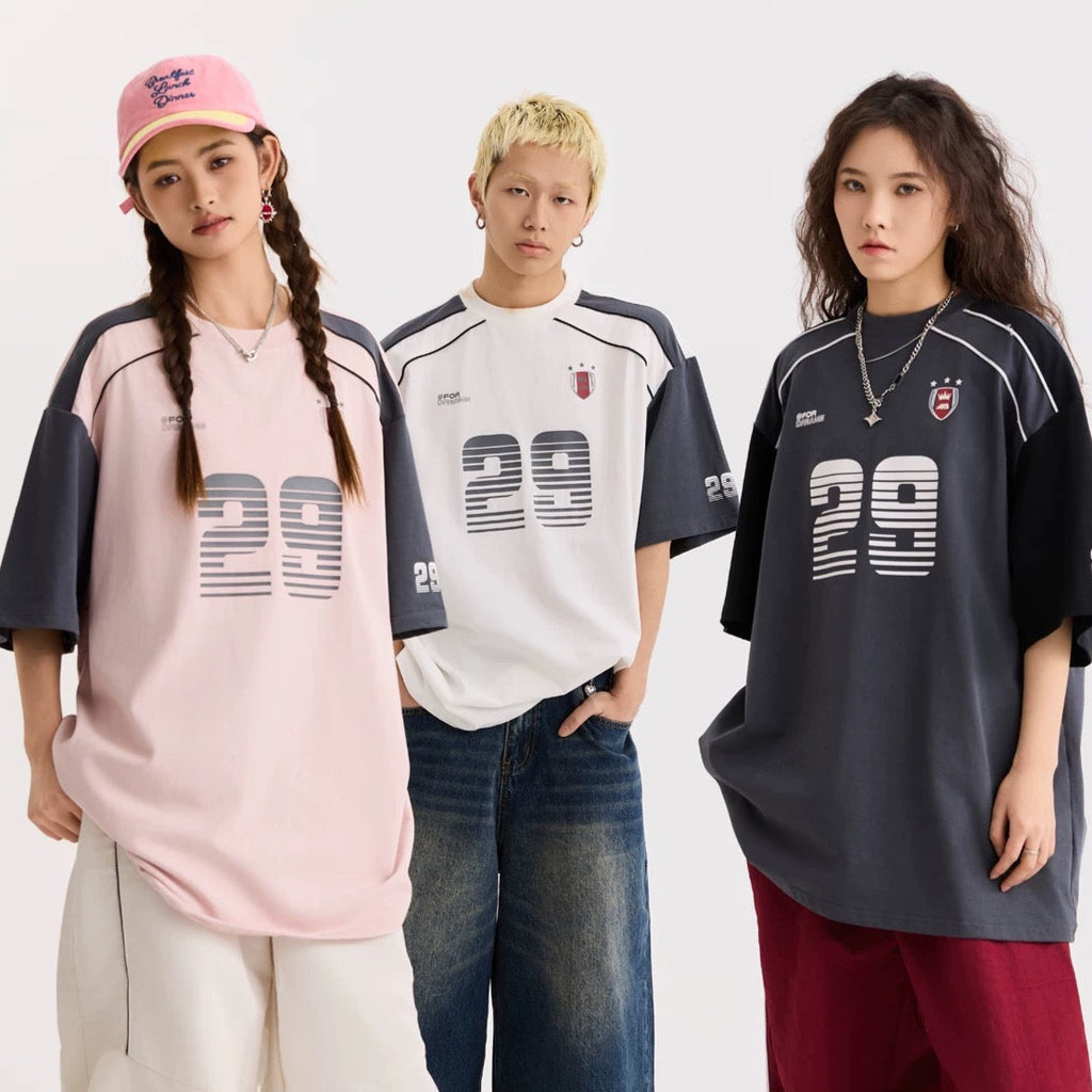 S0315 American sports style short-sleeved T-shirt