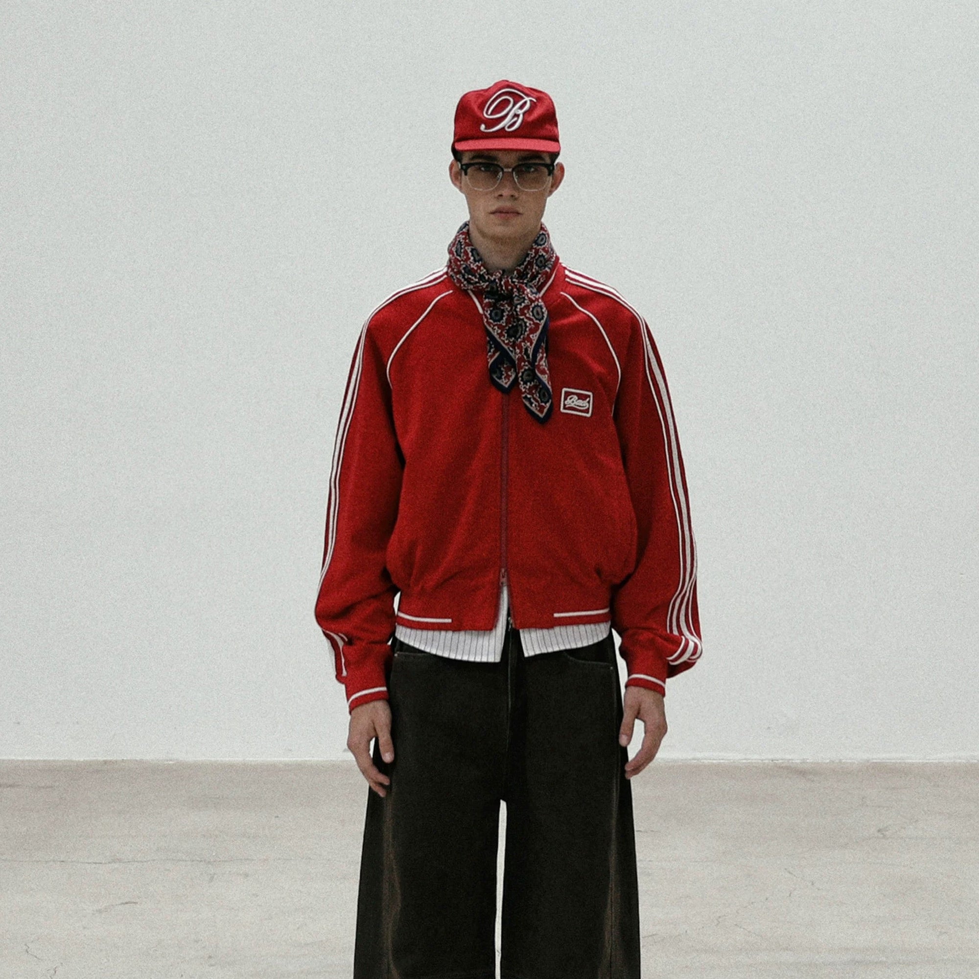 S0324 BADBLOOD American retro clothing cotton back youth logo jacket