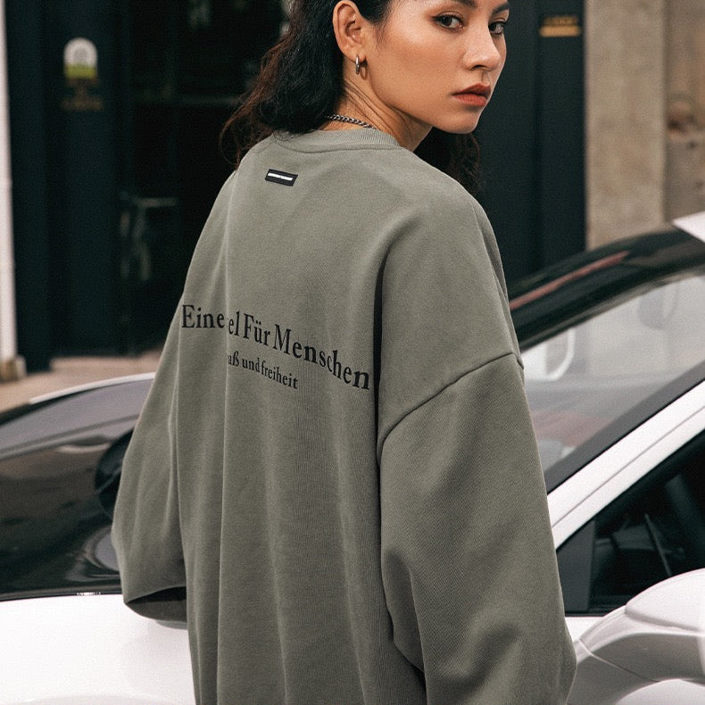 S0040 American Vintage Heavyweight Oversized Crew Neck Sweatshirt