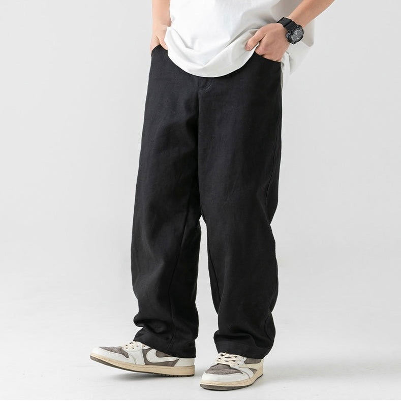 P0029 Japanese Straight Loose Vintage Casual Pants