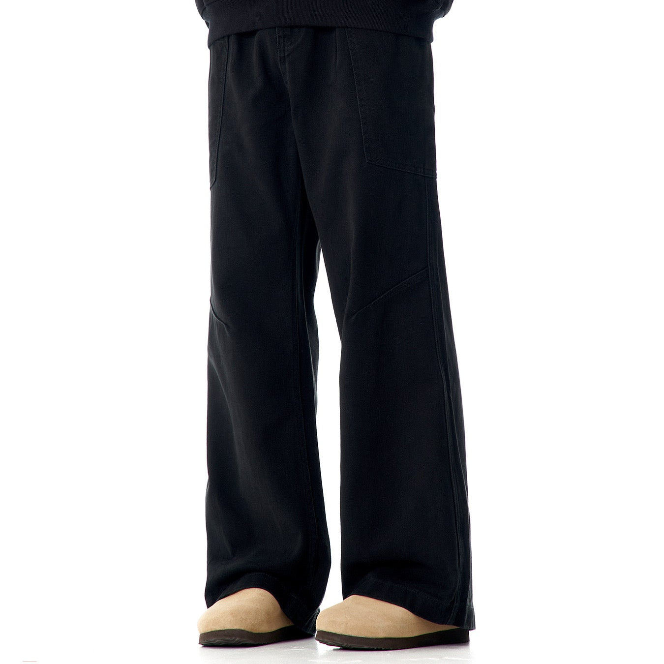 P0033 American Style High Street Oversize Wide Leg Denim Cargo Pants