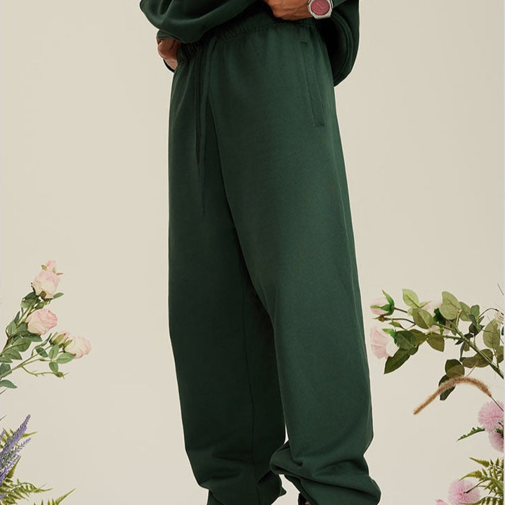 P0047 American loose straight-through pure cotton sports casual pants