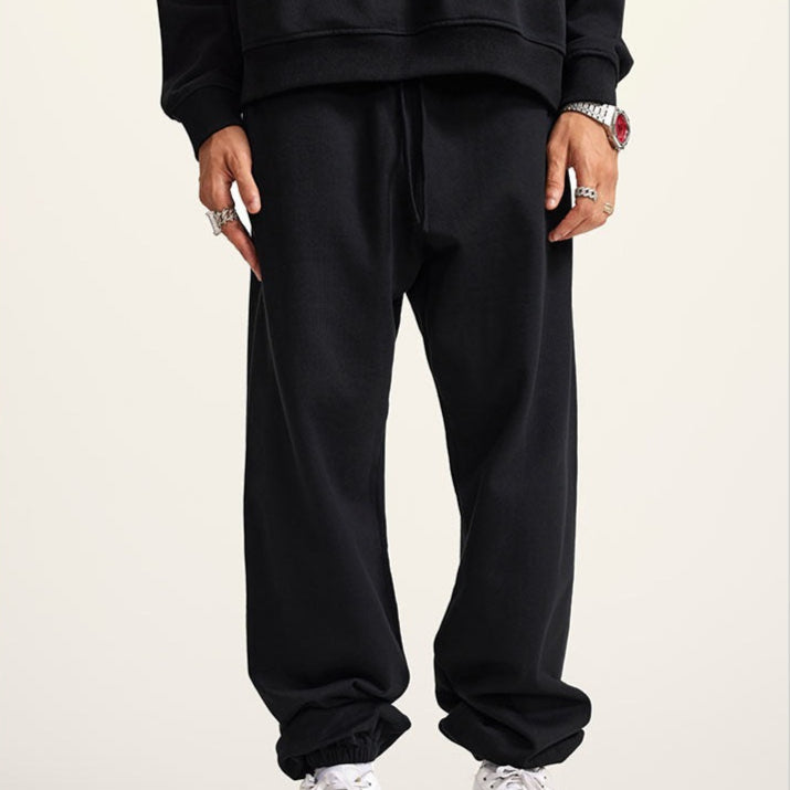 P0047 American loose straight-through pure cotton sports casual pants