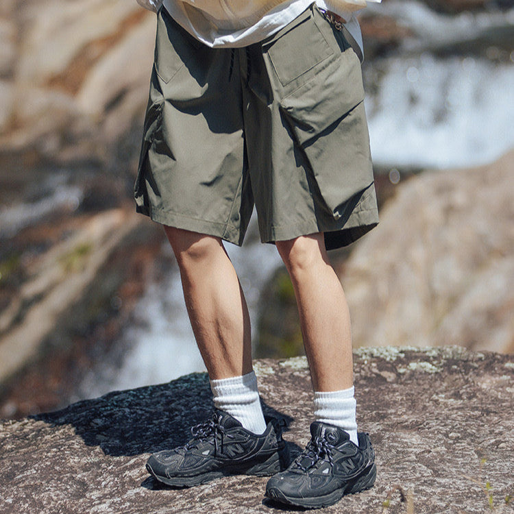 P0068 Japanese casual style multi-pocket design Cargo short pant