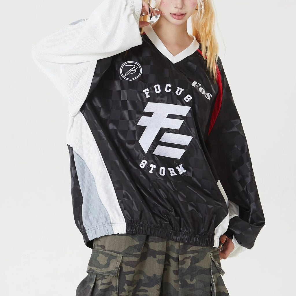 S0188 American Vintage oversize Long-Sleeve Jersey