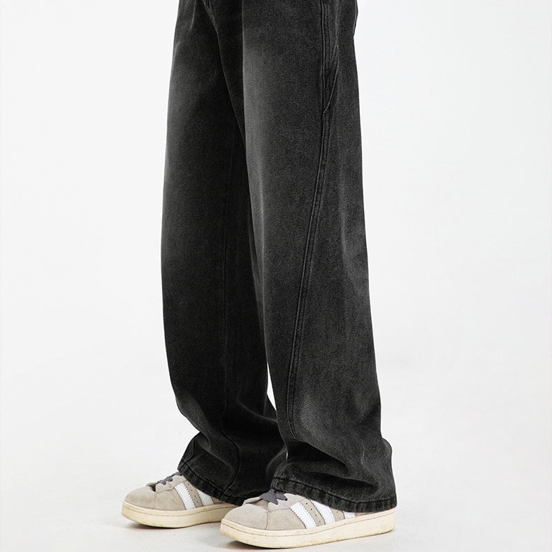 P0095 America Style Vintage straight loose jeans