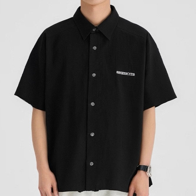 S0320 SANHOMME Japanese retro work shirt loose